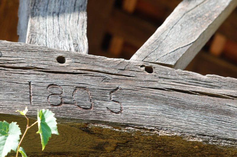 2023 – CACH – Gîte Prébendéron – Détail poutre – ©Joackim di Dio