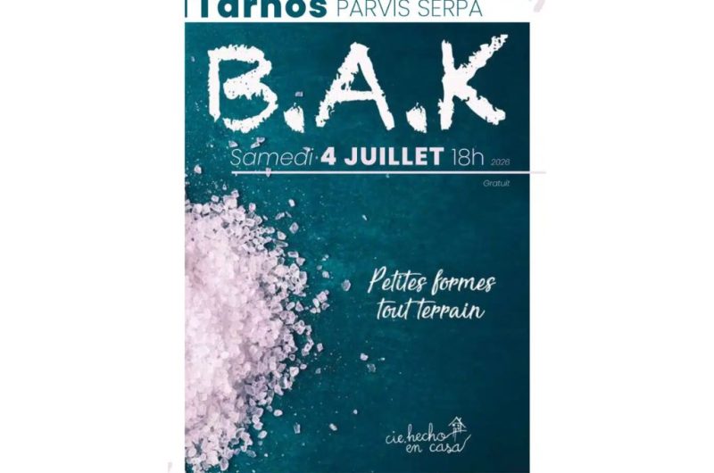 Retouches visuels Tourinsoft animations – Affiche B.A.K Tarnos