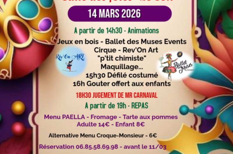 Affiche Carnaval 2026 LE SEN