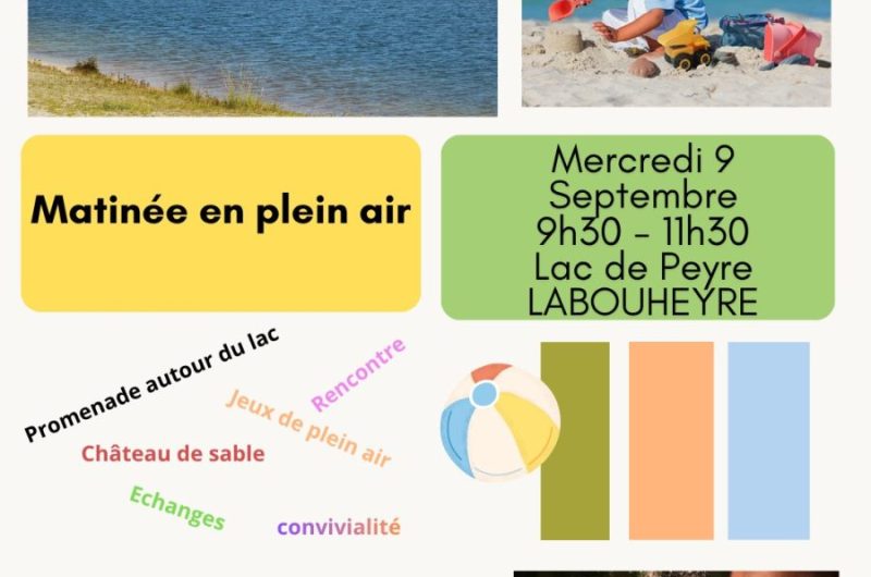 Affiche matinée au lac de peyre labouheyre (1)