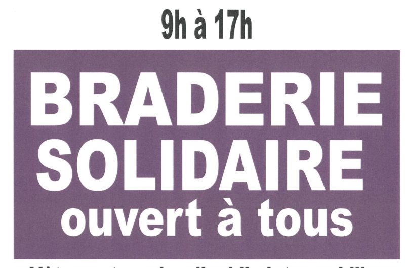 BRADERIE SOLIDAIRE DU SECOURS POPULAIRE 06 06 2026