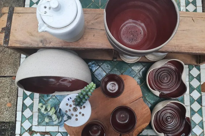 Céramique Biscarrosse rouge2