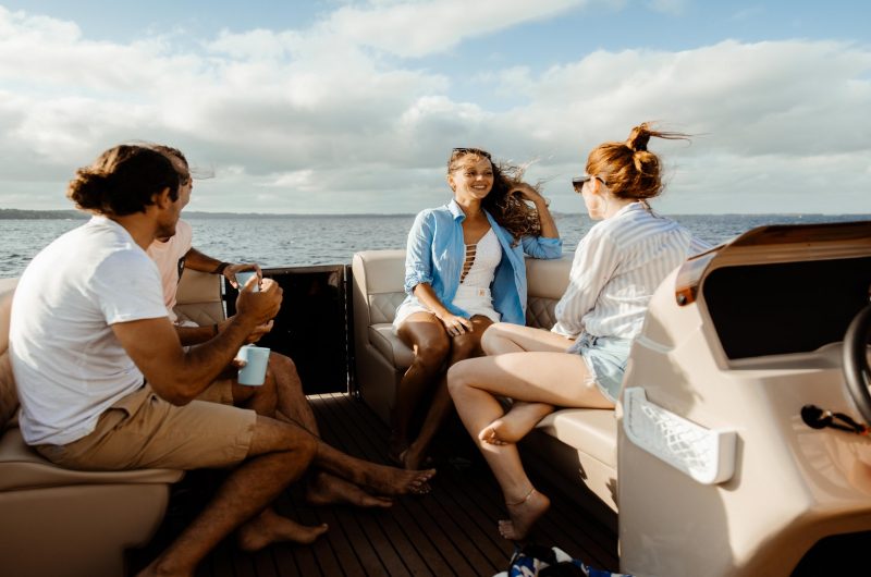 Landes et Lac bateau