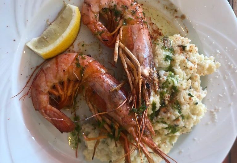 Le Central – plat risotto de gambas