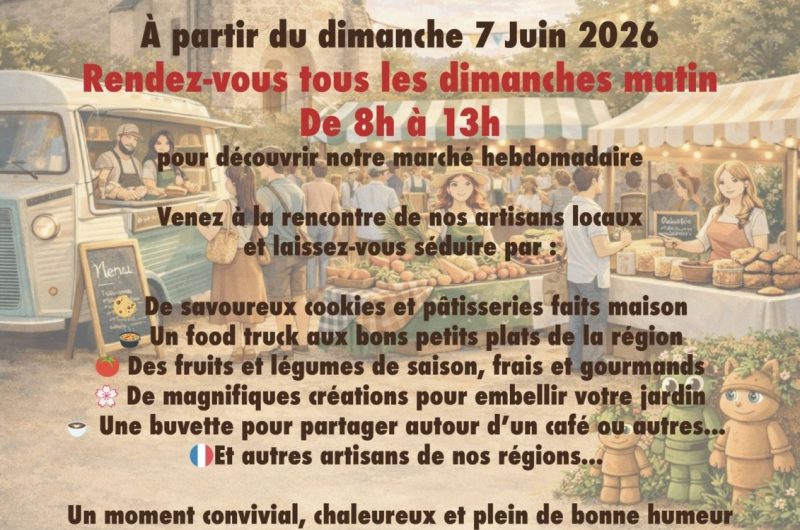 Montégut – Marché traditionnel hebdomadaire – à partir du 7 Juin