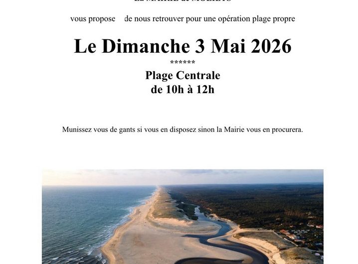 Opération plage propre Molietsetmaa Mai 2026@OTILandesAtlantiqueSud