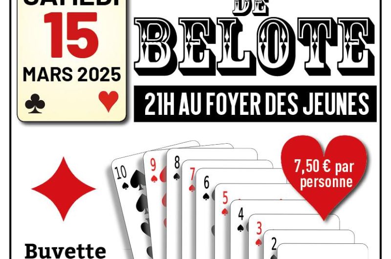 Parleboscq – Concours de Belote – 15 Mars