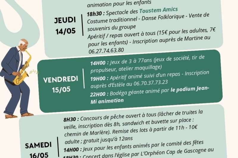 Programme Fêtes Brassempouy 2026