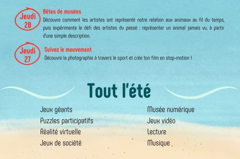 Programme des animations de Aout