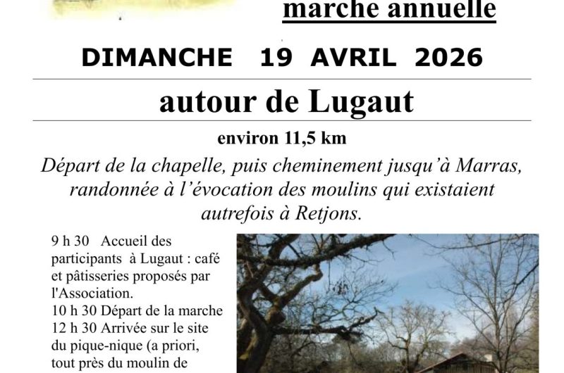 Retjons – Marche annuelle autour de Lugaut – 19 Avril