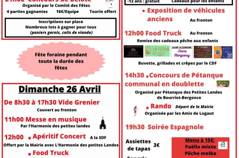 Retjons – Retjons en fête – 24 au 26 Avril