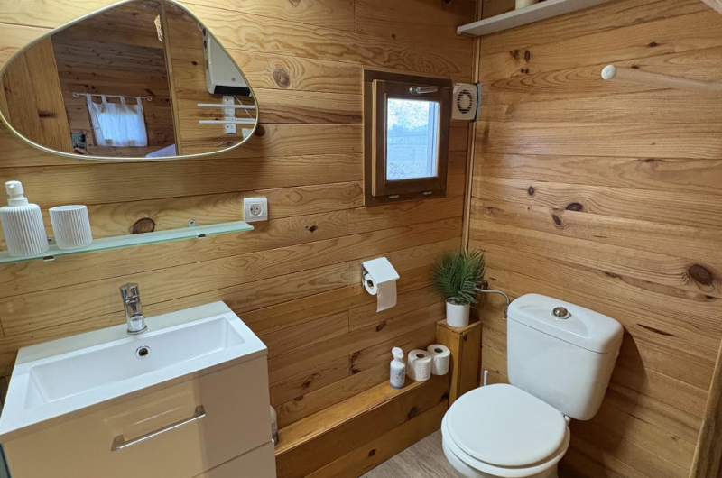 Salle de bains chalet des pins ©Blond