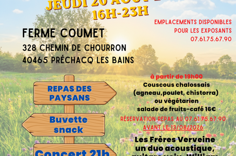 marché PAYSAN – aout 2025