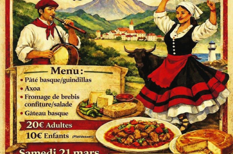 St Justin – Repas basque – 21 Mars