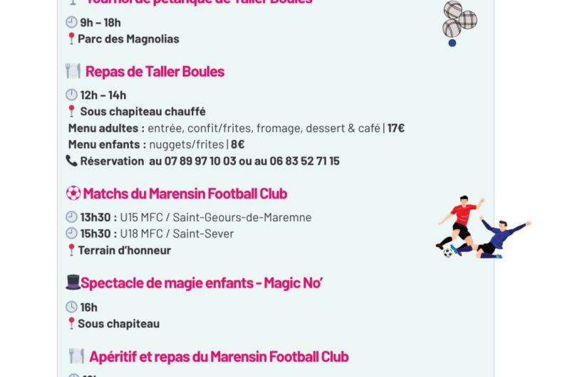 TALLER-Programme des fêtes-2