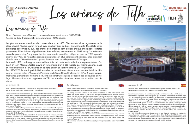 Tilh – panneau arènes
