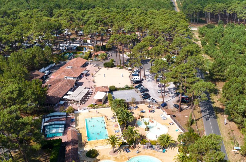 camping-saint girons-vue drone camping-eurosol-ciela-village 1