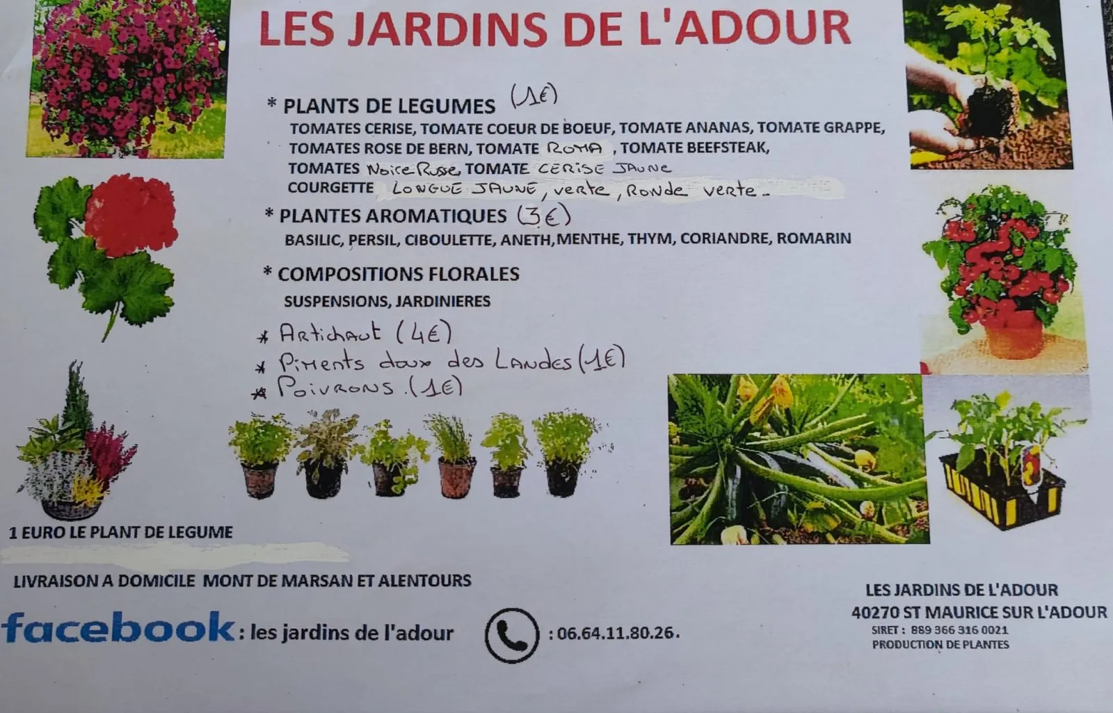 les jardins de l’adour – flyer
