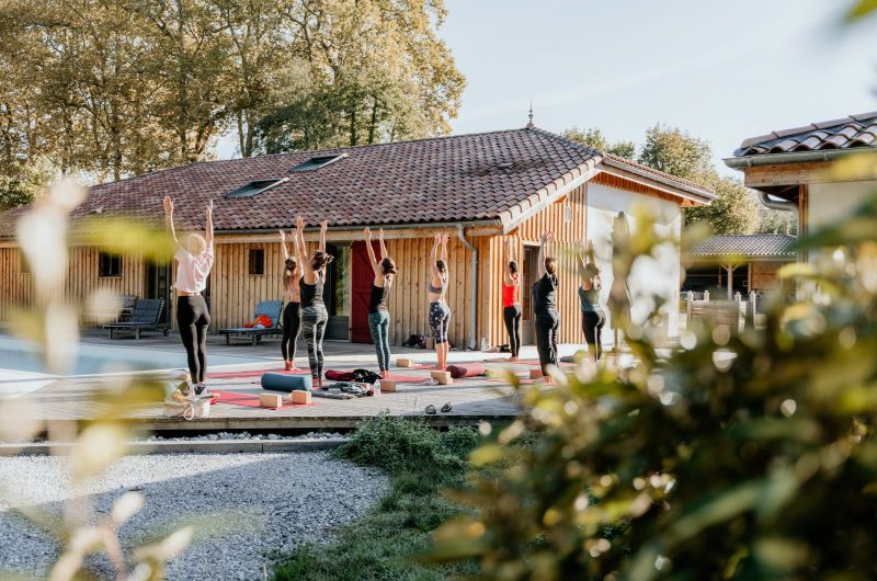 orgosse yoga outside
